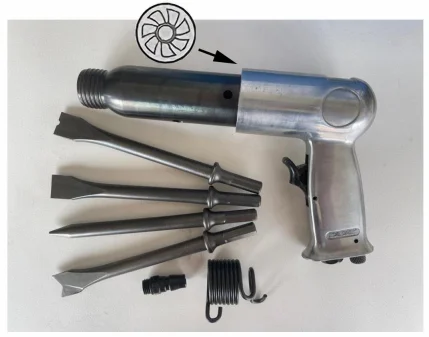 Hand-held air shovel Pneumatic chisel and rust removal gun 250MMAir hammer set