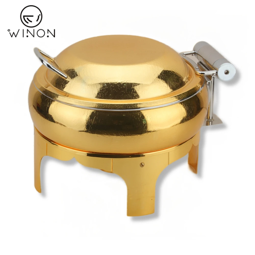 Round Hydraulic Buffet Food Warmer For Hotel and Restaurant