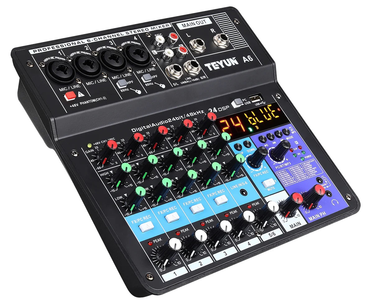 New Design soundcraft ui24r Mixer Console 6 Channel Audio For Wholesalesusb audio interface  PC sound card audio interface  APP