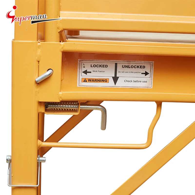 Low MOQ scaffold steel mobile easy with wheels foldable scaffolding set construction scaffold ladder