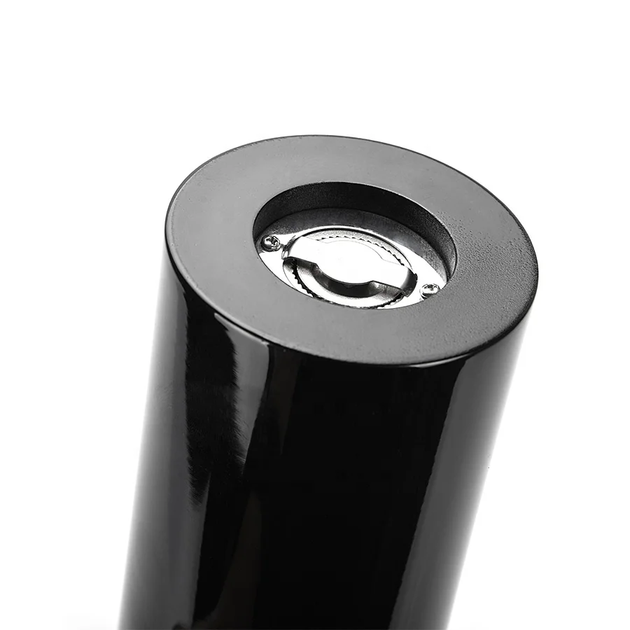 Wine Bottle Large Size Adjustable Ceramic Rotor Gravity Wood Kitchen Salt Grinder Pepper Mill