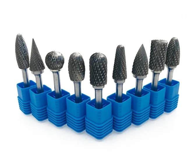 CX Type Spherical Porting Tools Strawberries Carbide Burrs Shape  3/4/5/6mm Shank Double Cut Carbide Rotary Burr Set