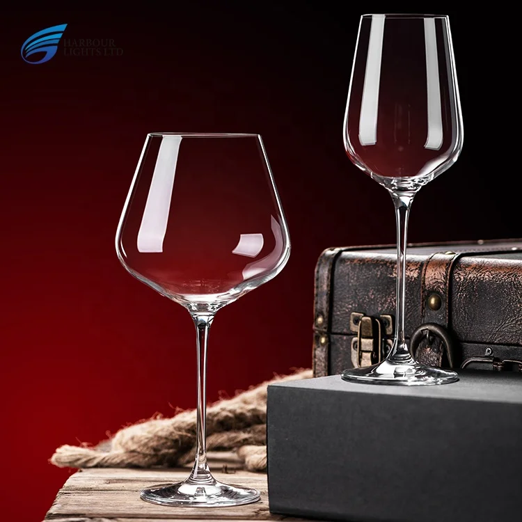 Large Capacity Reusable Red Wine Glass Thick Clear Crystal Goblets For Sale Stemware Bordeaux And Burgundy Red Wine Glassware