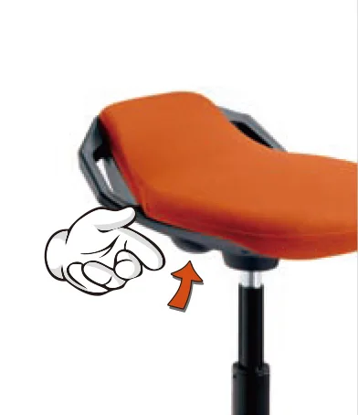 adjustable height pneumatic active sitting leaning balance bar wobble stool chair