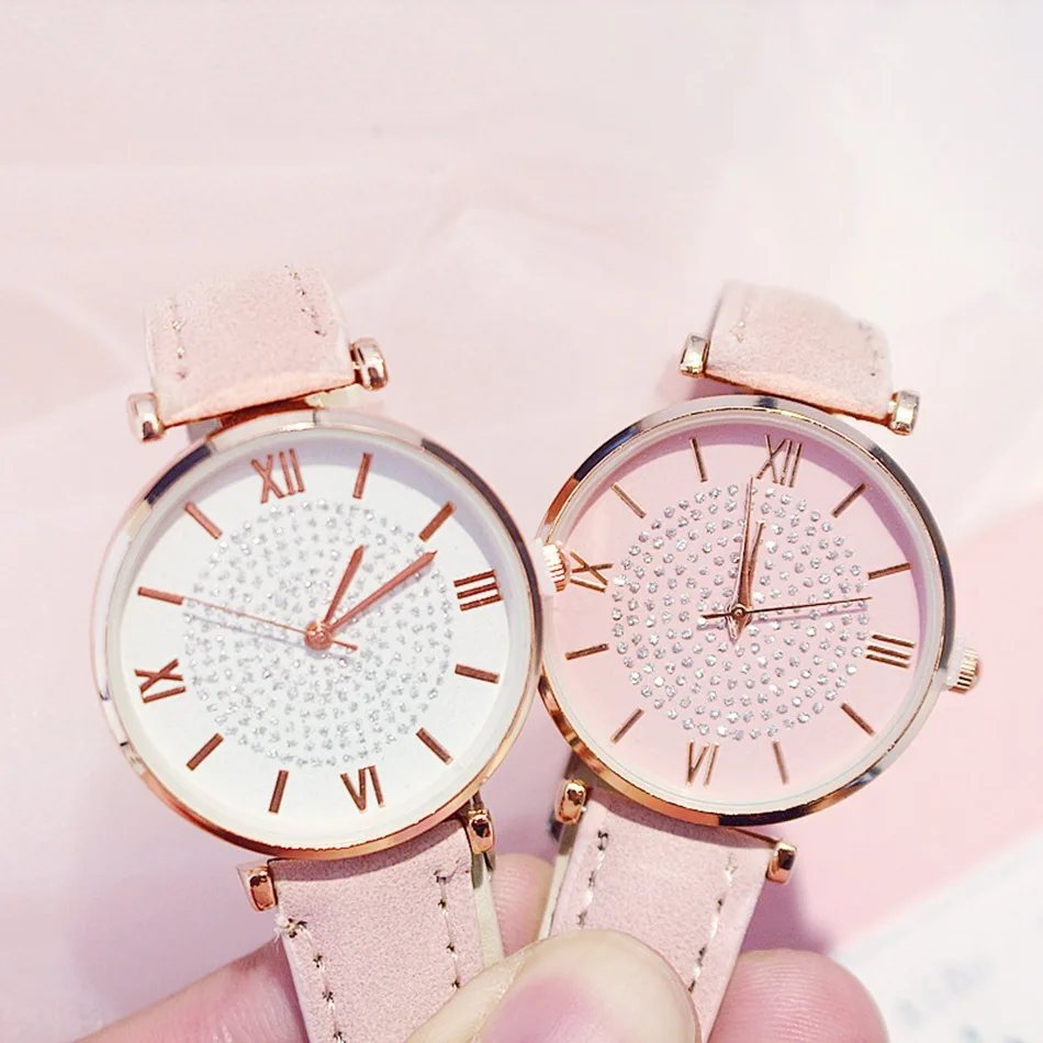 Роскошные 2 шт. часы для мужчин и женщин браслет набор звездное небо женские часы повседневные кожаные кварцевые часы