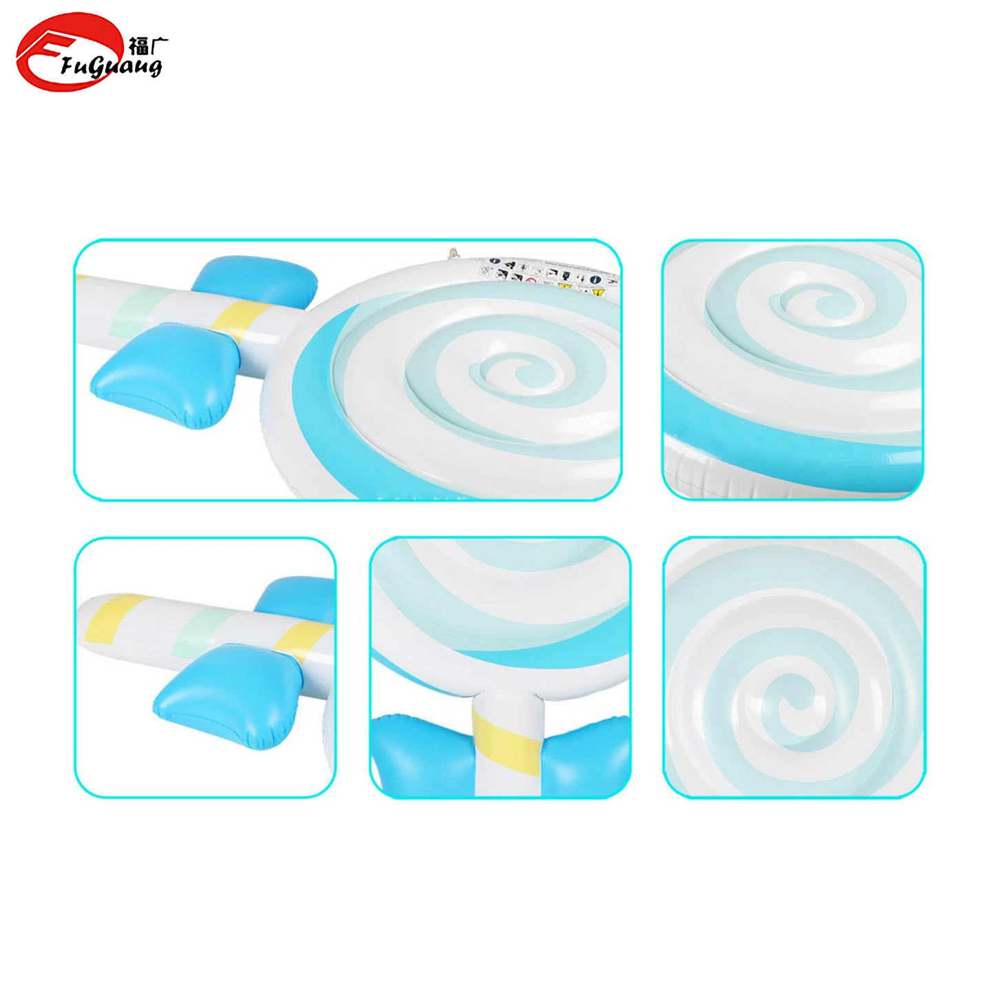 Beautiful colors summer water PVC inflatable float lollipop inflatable float beach pool inflatable paddle surf float toy