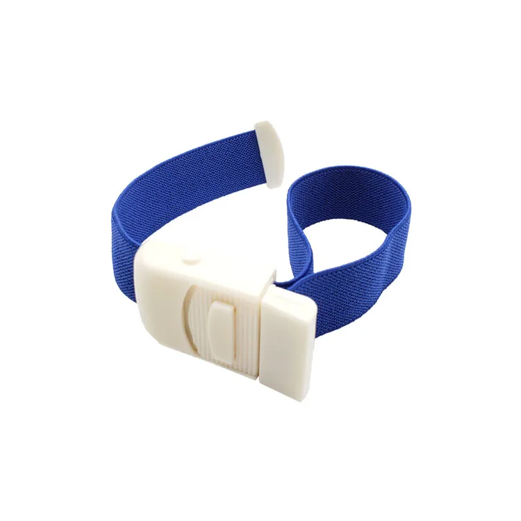 Customized Logo Latex Free Blood Collection Disposable Pull Through Buckle Tourniquet Medical