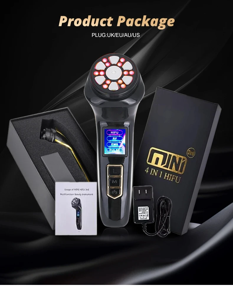 Manufacturer Wholesale 4 In 1 Beauti Facial Home Beauty Photorejuvenation Device Face Lifting Machine  Rf Face Massager