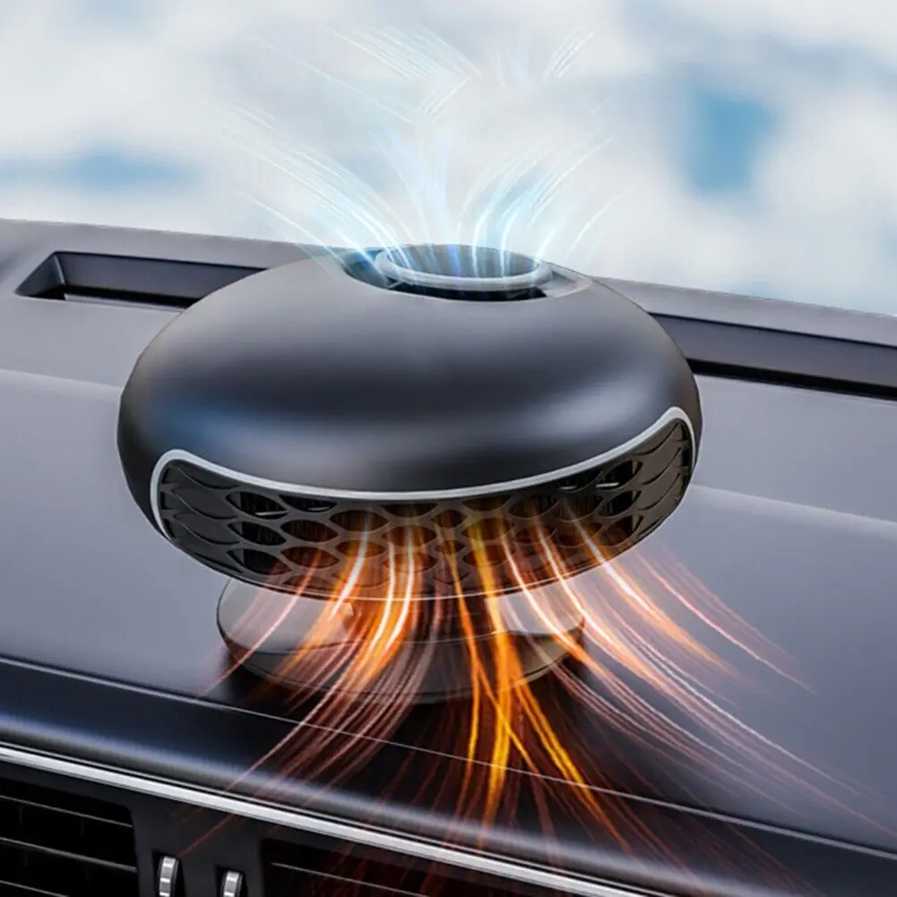 2023 12V Mini Air Conditioner for Car Glass Defrost Heaters Car Parking Heater Fan Genre Car Fans