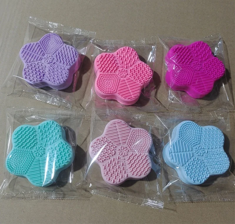 Perfect design Silicone Cleaner Box for Dry Brush Color Switch and Wet Cleaning,Silicone Cleaning Pad ,Cosmetic Scrubber Tool