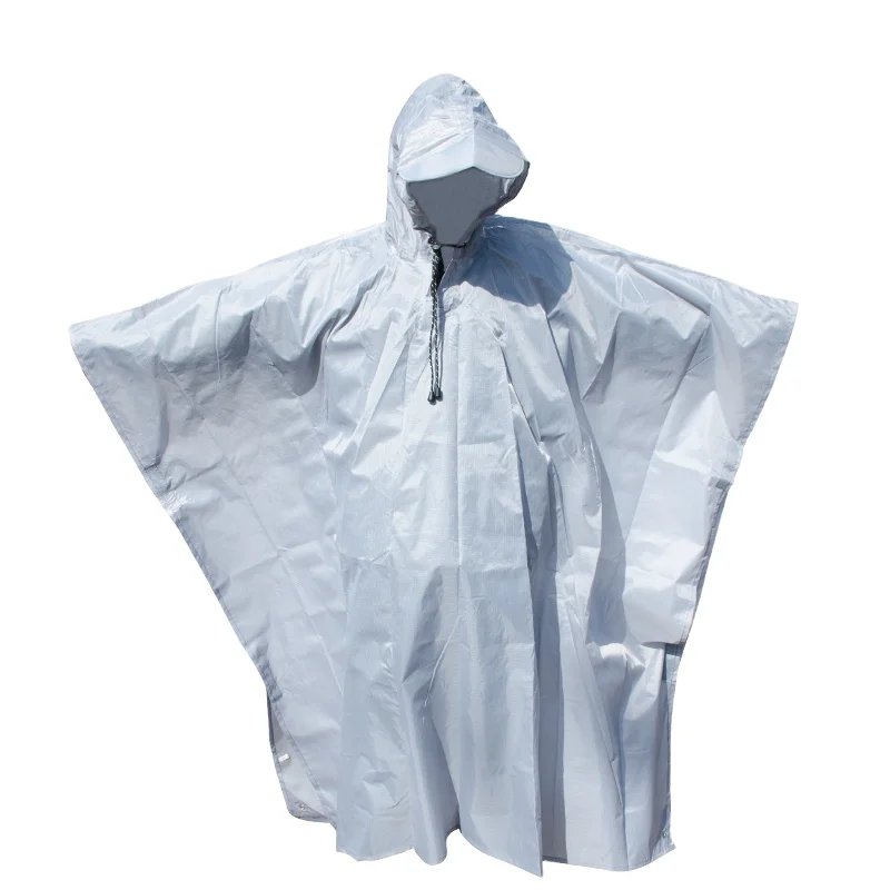 
Waterproof Rain Poncho Lightweight Reusable Hiking Hooded Coat Jacket for Outdoor Activities 