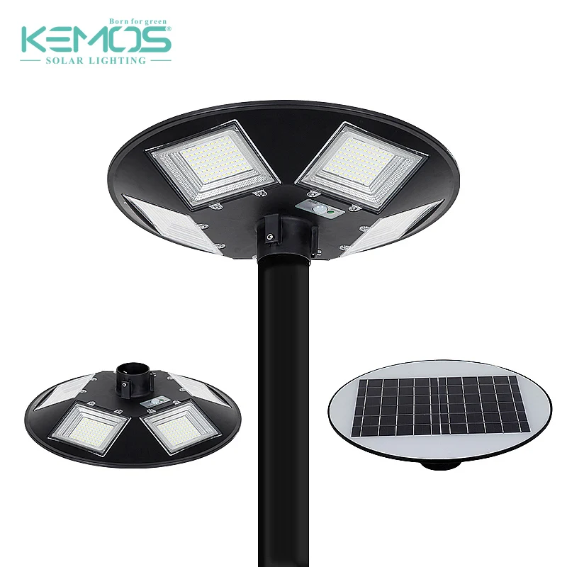 Уличный светильник UFO Smart Design с датчиком движения, Круглый, все в одном, 150 Вт, 300 Вт, светодиодный садовый светильник на солнечной батарее