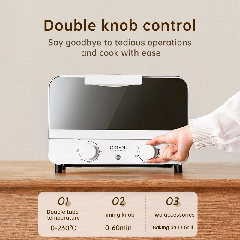 Multi-function mini electric oven 13L capacity electric oven selling home pizza bread oven