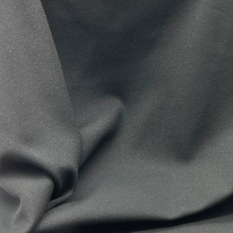 High quality Glossy Soft Silk Satin 100% polyester Fabric Textile wrinkled crinkle Satin Crepe Fabric
