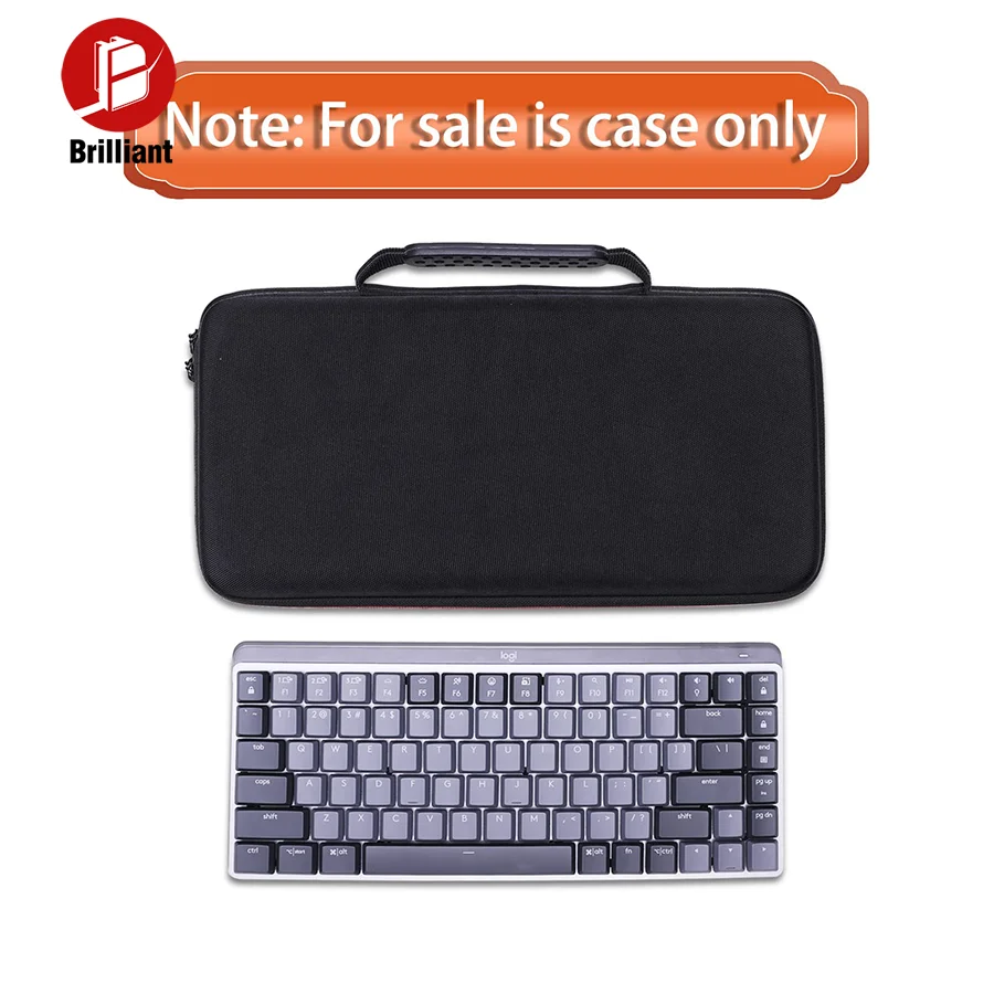 Buweilian Illuminated Mini Wireless Keyboard Case Replacement EVA Protective Hard Case Logitech MX Mechanical Home Travel