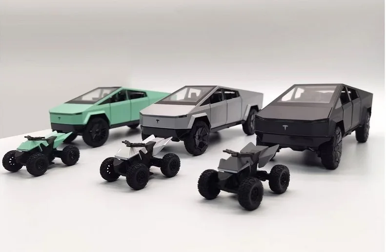 1:24 модель автомобиля Tesla cybertruck игрушечный автомобиль для детей со светом и звуком
