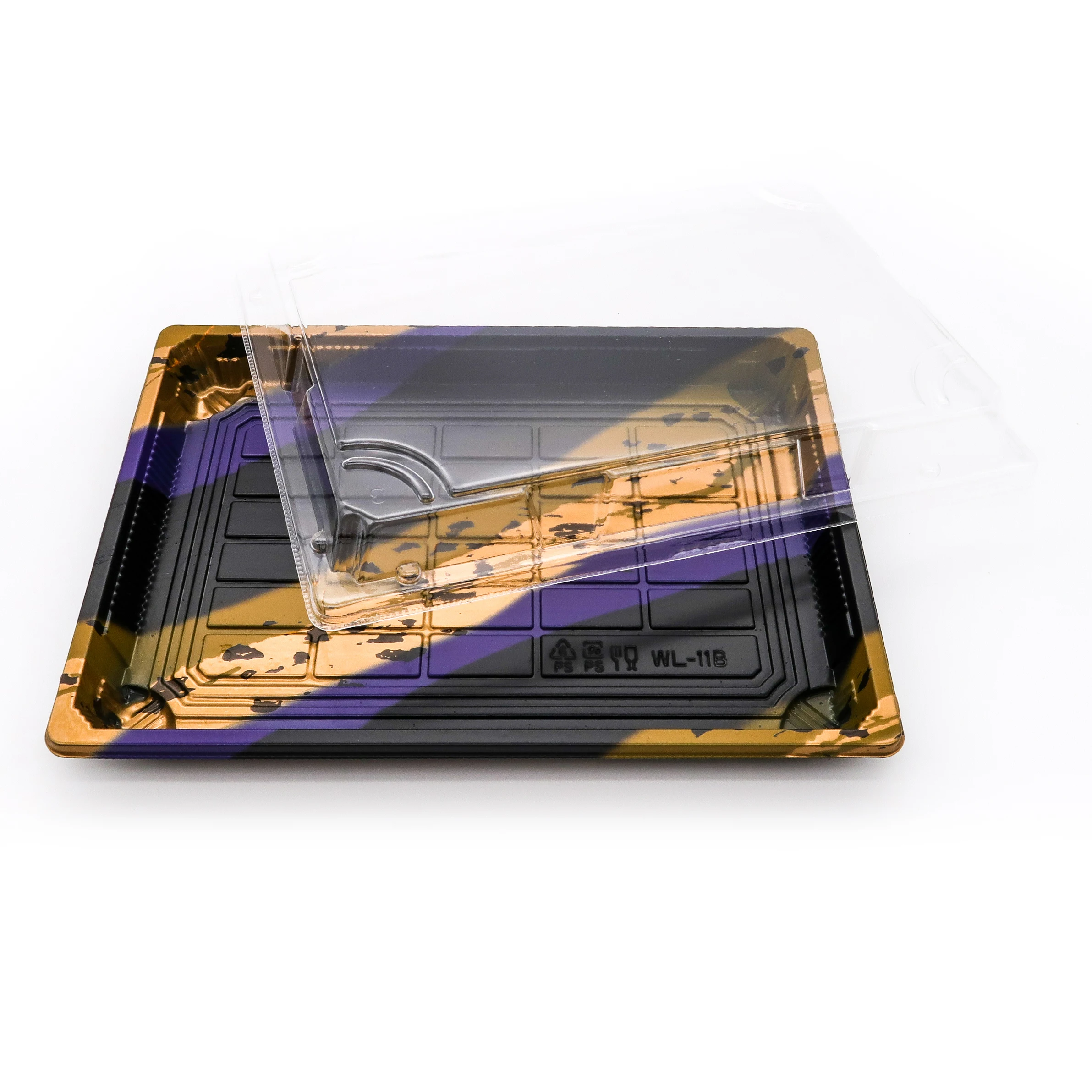 Disposable Plastic Packaging Take Away Japanese Sushi Tray With Lids