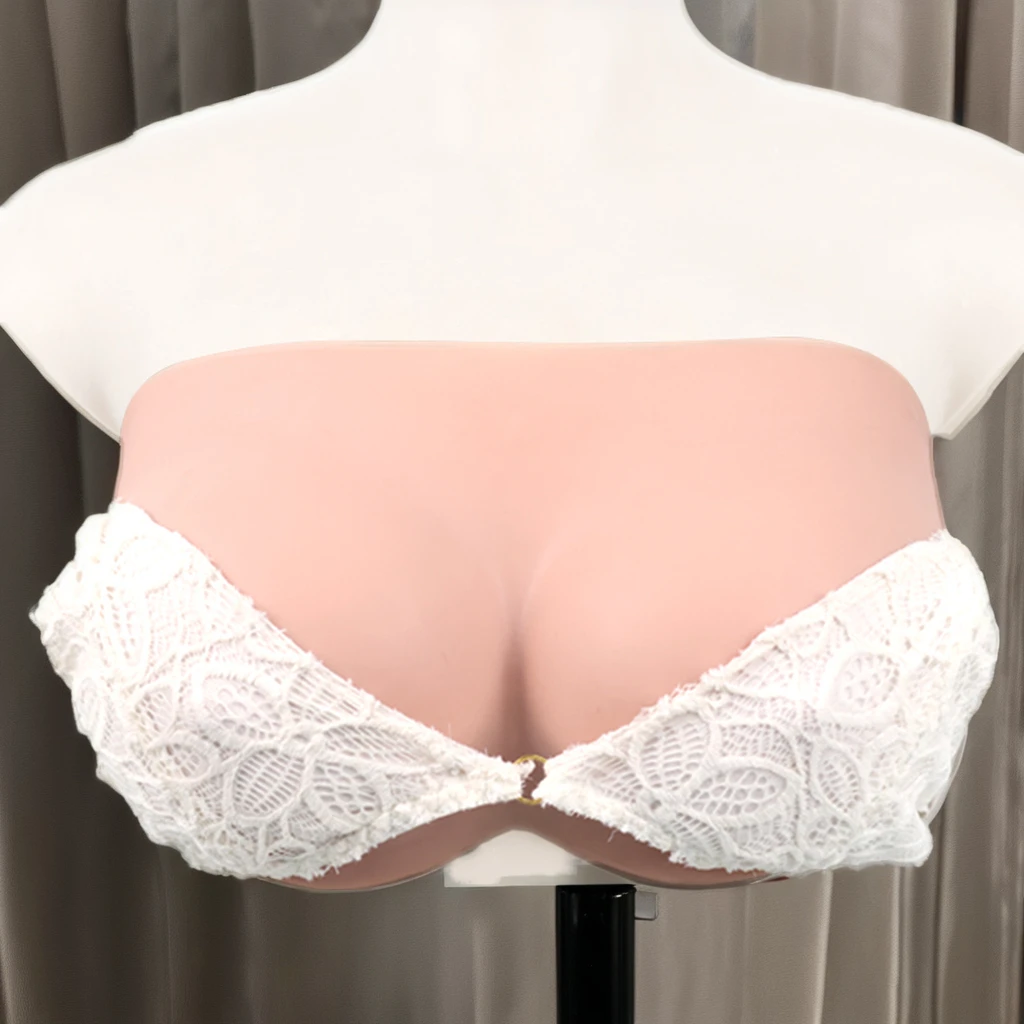 Female realistic artificial silicone Breast Form Pads Woman FakeBoobs Huge Cup Silicone Breastplate Crossdresser Cosplay