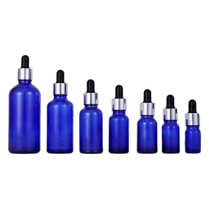High Quality and Low Price Transparent Amber Frosted Clear cosmetic empty glass serum bottles Essential Oil Dropper Bottles