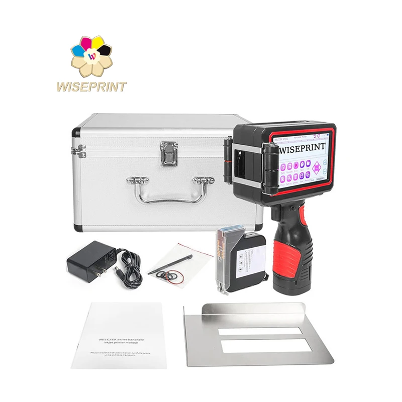 WISEPRINT TIJ Этикетка Код бутылки пластиковая древесина печать 254 25 4 мм портативный цифровой HP-WP500 ручной струйный принтер