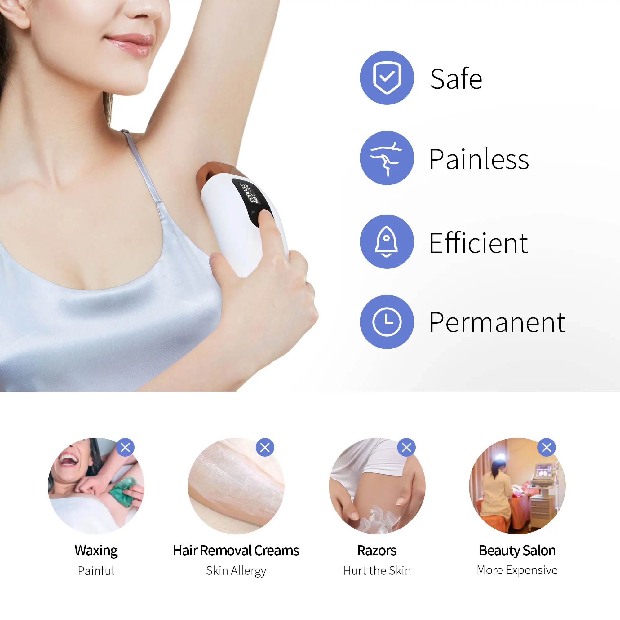 COSBEAUTY Wholesale Ipl Epilator Permanent Professional Laser Removal Electric Painless Remover Machine