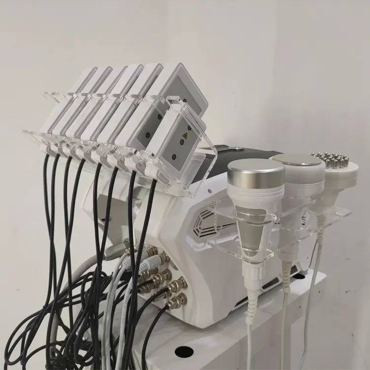 Ultrasonic Cavitation Machine Ems Ultrasonic Lipo Laser System Weight Loss Good Price 80khz Desktop Ce Face Lifting 7 Handles