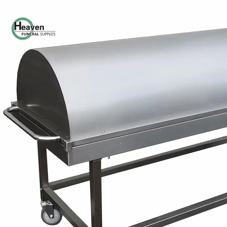 Corpse Cart Funeral Supplies Heavy Duty Mortuary Trolley Autopsy Cart with Cover