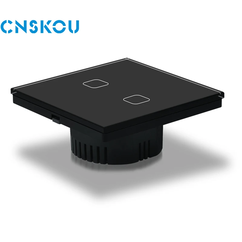 CNSKOU EU 2 Gang 2 Way 10 A Single Wire Water Proof Wall LED Light Touch Switch