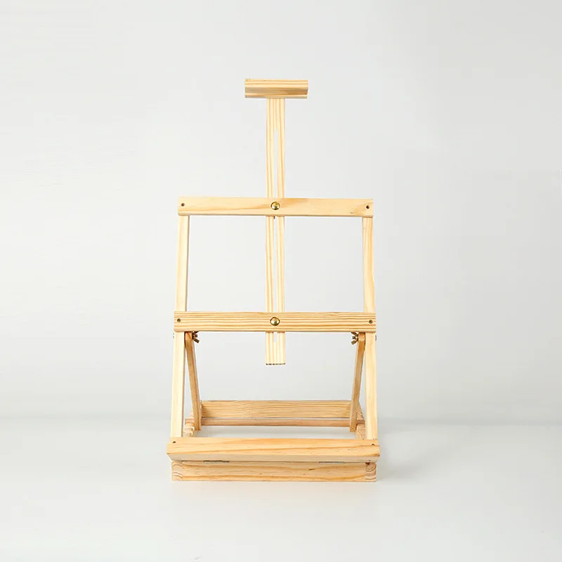 Heavy-Duty H-Frame Wooden Easel Studio Quality Solid Beech Wood Adjustable Artist Desktop Table for Painting and Drawing