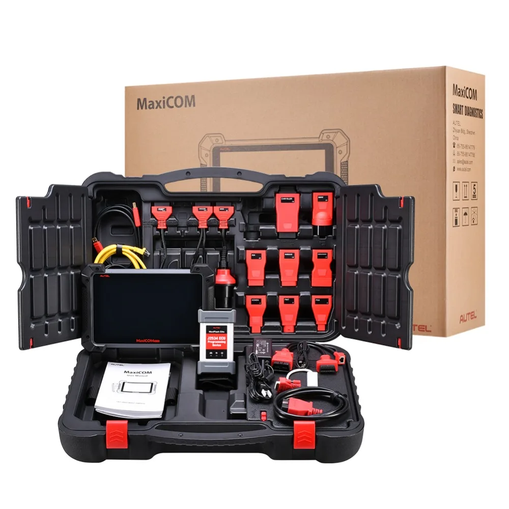 Universal AUTEL MaxiCOM MK908P OBD2 Auto Diagnostic Tool ECU Programming Tool OBDII Scanner J2534 ECU Programmer