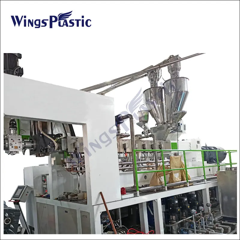 PLC Control PET PP PS PC plastic transparent sheet extrusion manufacturing machine