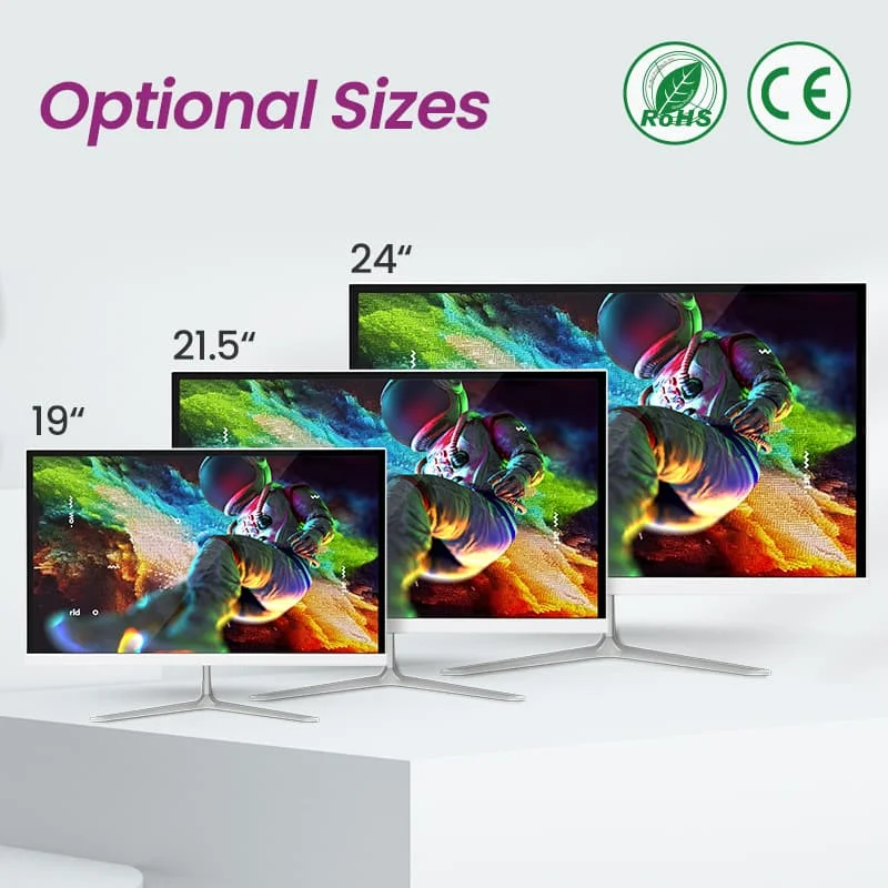 Desktop computer core i3 i5 i7 i9 all in one smart tv computer all-in-one pc 21.5 inch touch screen desktop monoblock pc