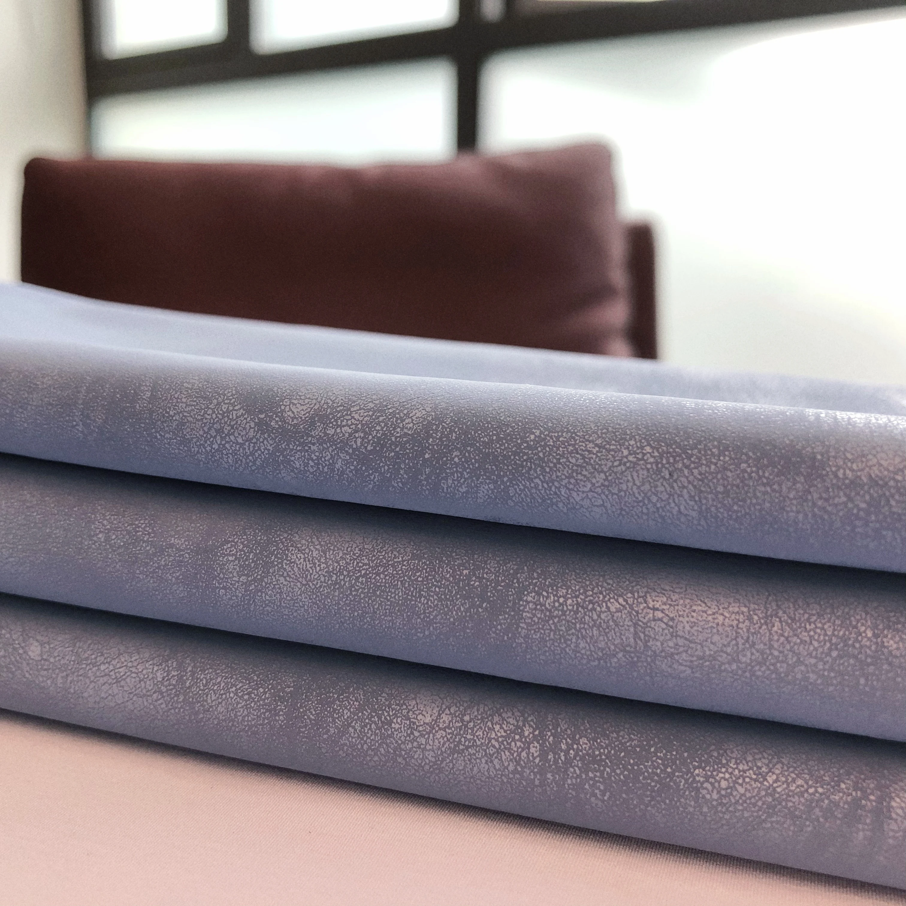 Custom High Quality Wear Embossed Printed PU Leather Synthetic Leather