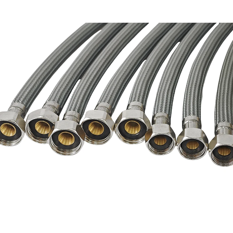 2024 new product nylon braided flexible hose multiple interface forms kitchen bathroom plumbing hose toilet faucet