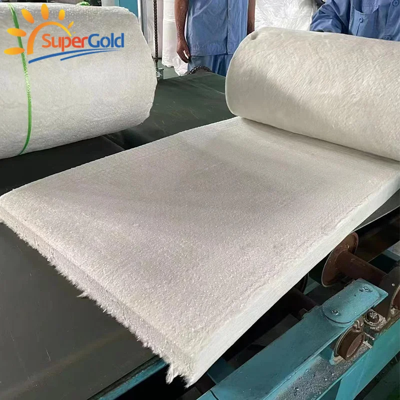 SuperGold Aluminum Silicate Insulation Materials Fire-Resisitant 1430 Ceramic Fiber Blanket for Furnace