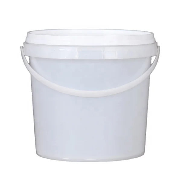 Transparent Food Grade 5 LITER Milk storage Plastic Pails clear 1 gallon Plastic Bucket for cookie, yogurt