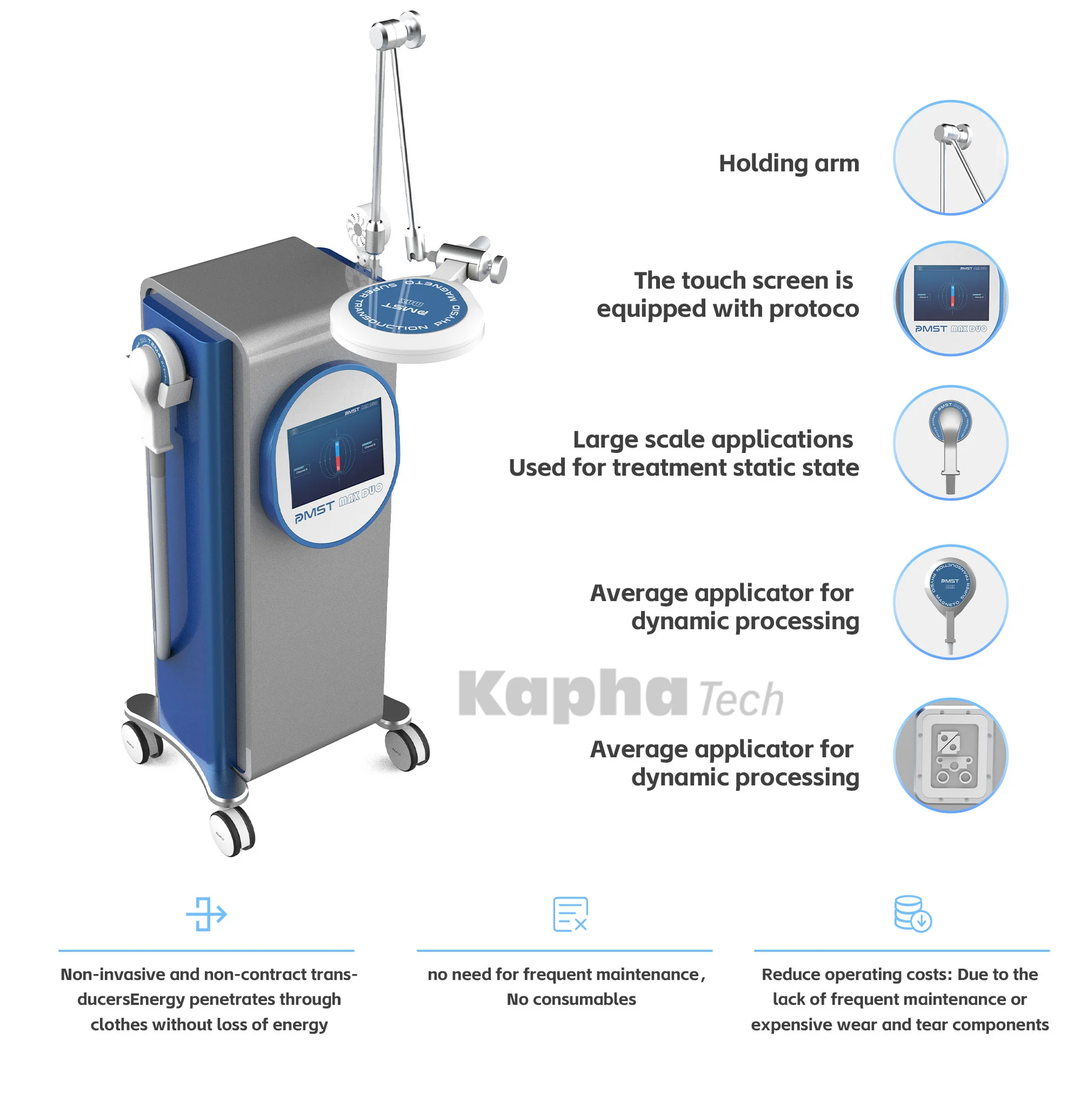 Newest Magneto Therapy Device High Inductive Super System Pmst Max Duo Super Transduction For Musculoskeletal Disorders