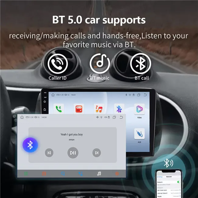 Spot Product 1280*720 car Android player With new factory Double Auto Car player