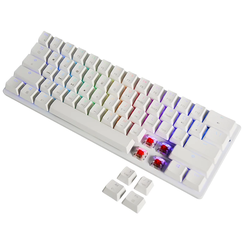 New ODM OEM manufacturer 61 keys RGB Gaming Mechanical Keyboard JK-61AA