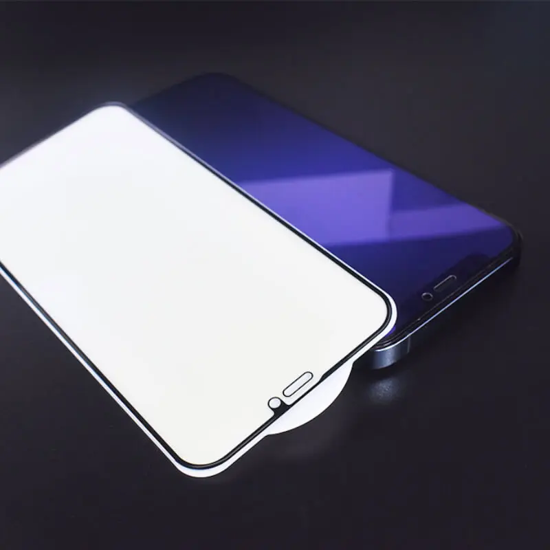 Anti blue 3d Tempered Glass Screen Protector For Iphone 12 13 Pro 11 Pro Xs Max HD Clear Anti Shock Cell Phone Film