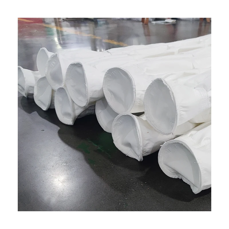 Cement Plant Pleated PTFE needle punched felt as folding type pleated Filter Bag house dust collect filter bag