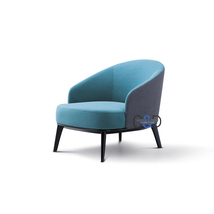 
Wholesale Modern Design Lounge Armchair Relax Furniture Long Fabric Chair 