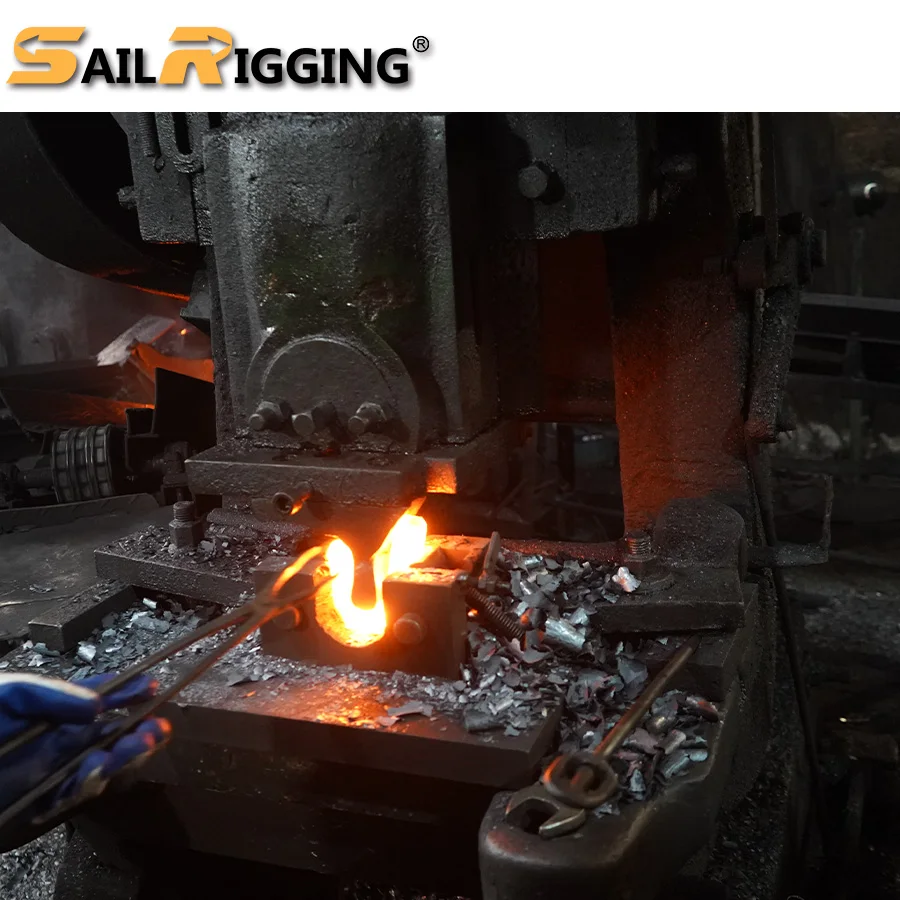 Drop Forged G43 US Type Clevis Grab Hook Galvanized Safety Chain Hook 1/4 3/8 Clevis Grab Hook