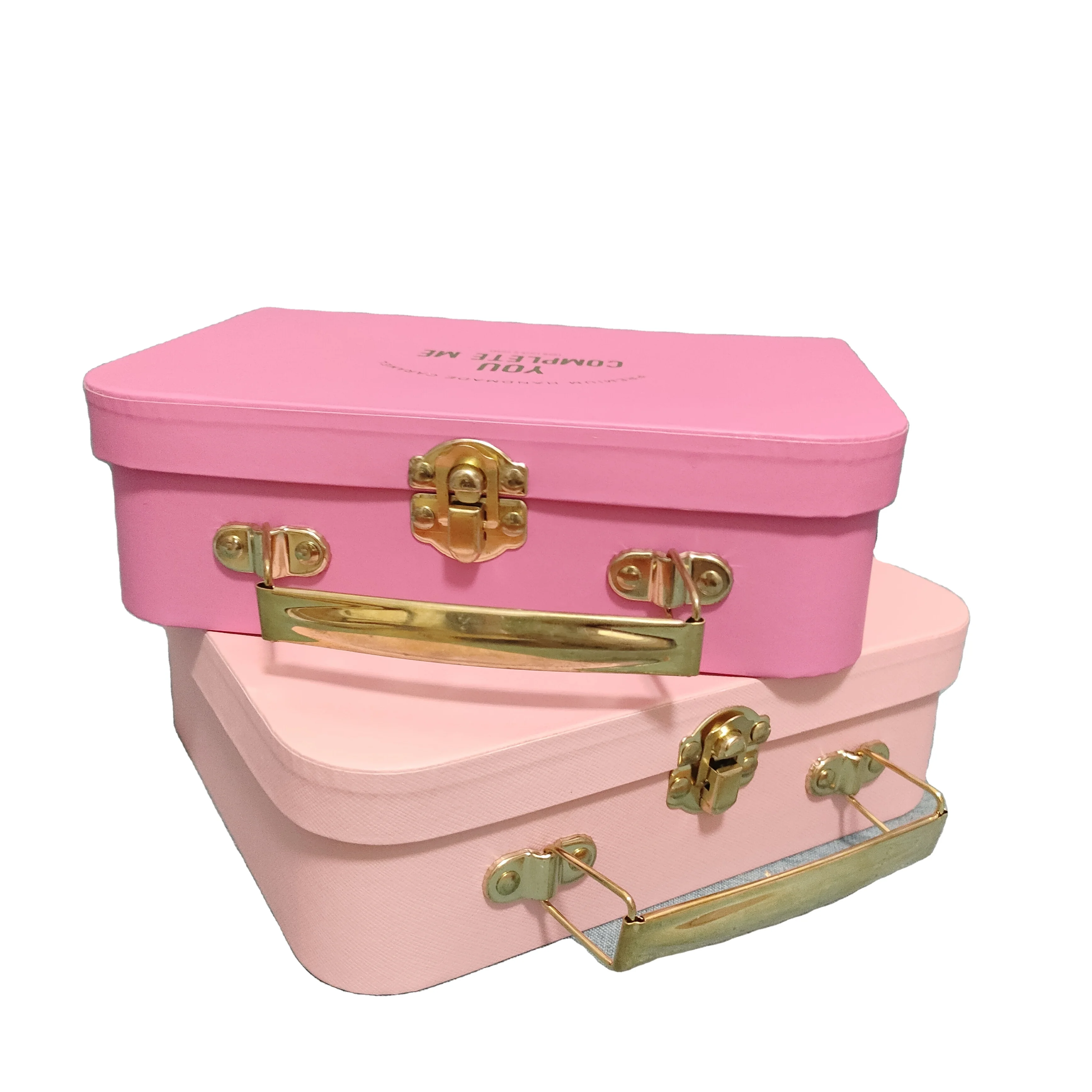 Waterproof Embossed Suitcase Box Single-Side Coated with Starch Corrugated Paper Texture Compatible with Digital Printing