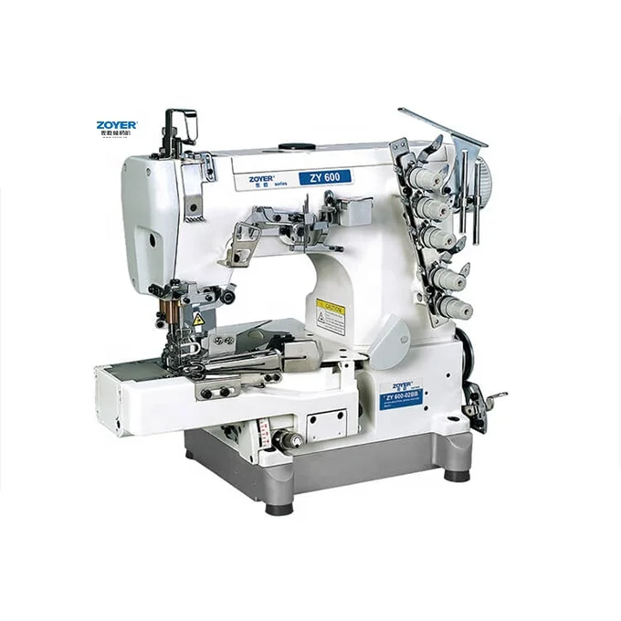ZY600-02BB Zoyer cylinder bed rolled-edge stretch industrial cover stitch interlock sewing machine