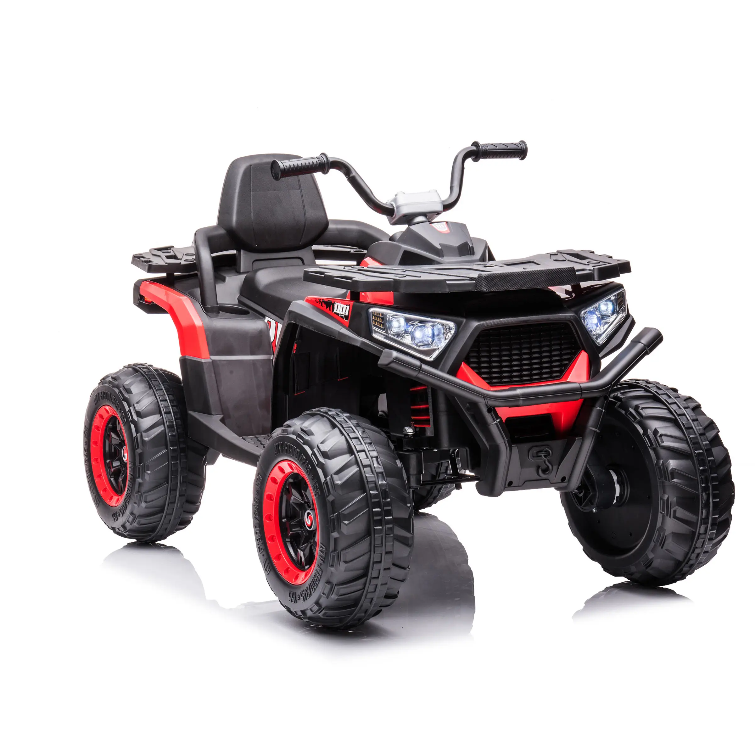 Unisex 4-Wheel ATV 12V Electric Ride-On Car Christmas Gift for Children Remote-Controlled Baby Toys Made Plastic Battery-Powered