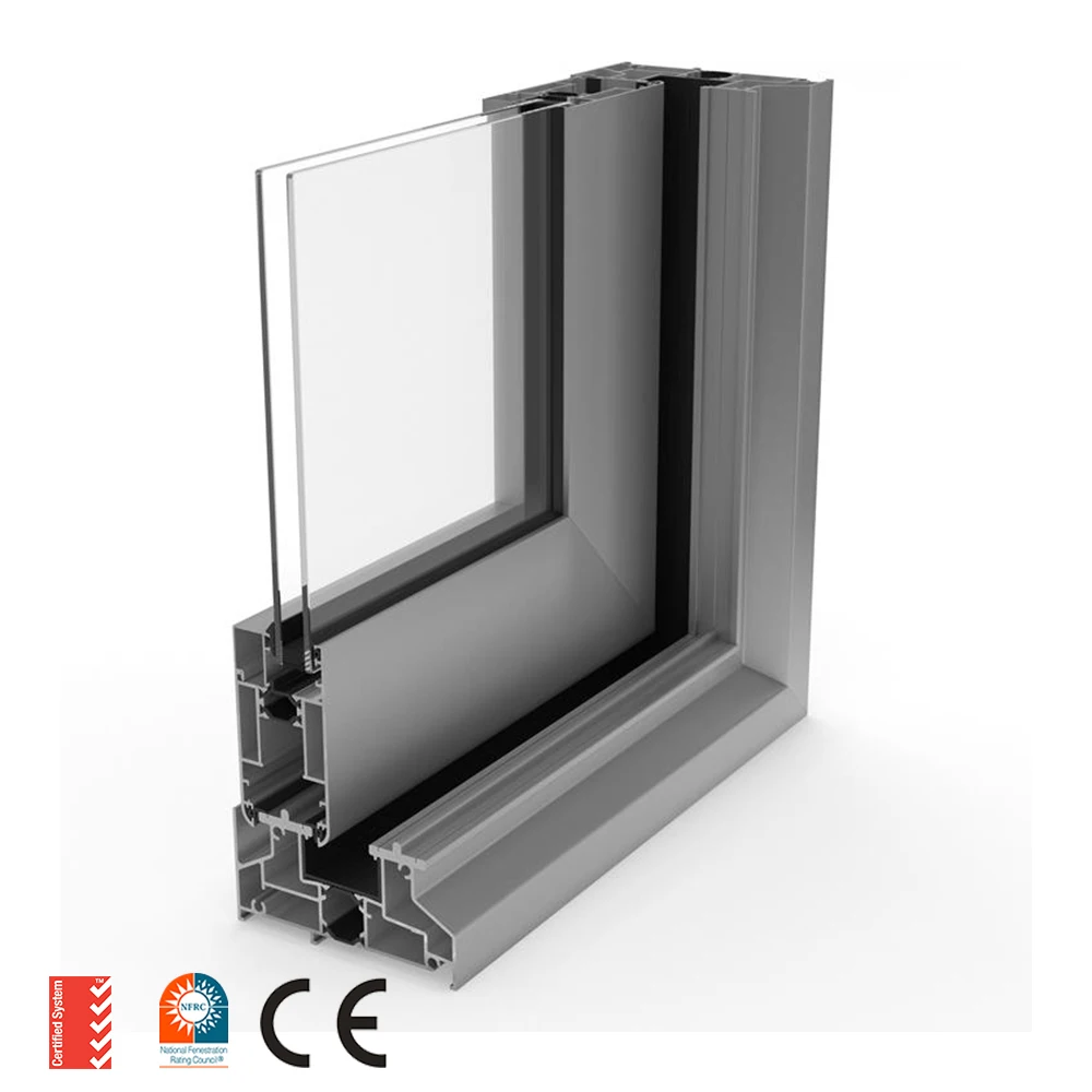 China Top window Manufacturer Double Glazed Tempered Glass Black Windows Hurricane Impact Aluminum Sliding Window Sample