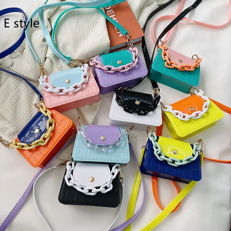 Fashion mini bag 10 color Small Crocodile kids purse  PU crossbody bag ladies Top-handle Handbags little girls purse