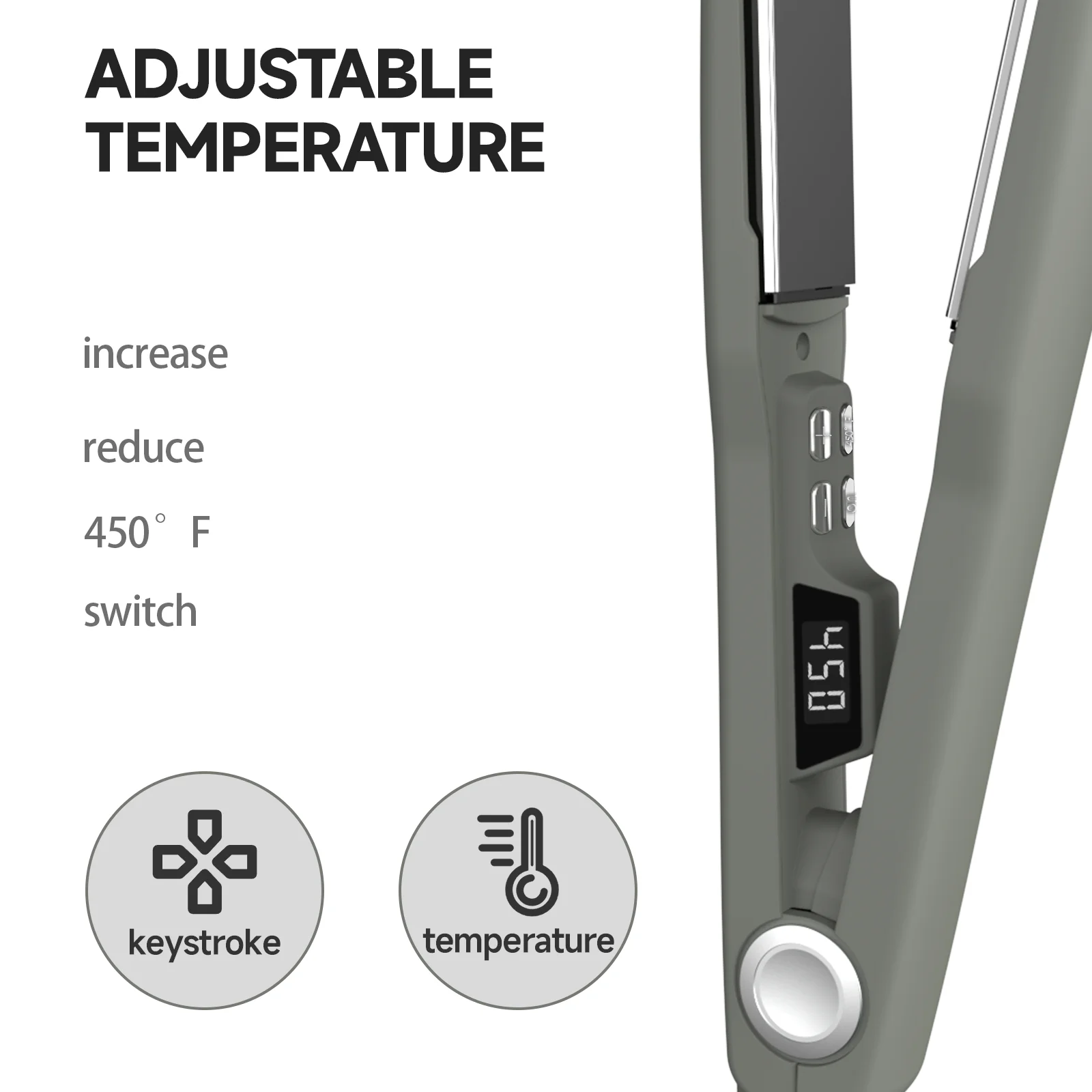 New 2-in-1 home flat iron ceramic personal care anionic hair straightener Curling iron