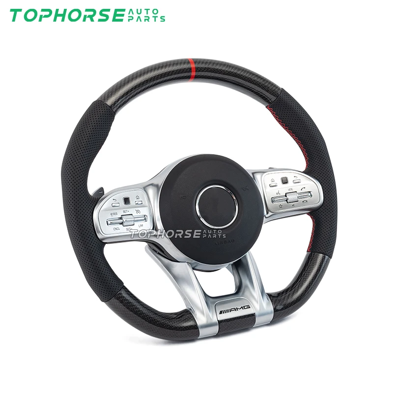 all series ben-z steering wheel  carbon fiber  amg style steering wheel w463 w222 w205 w212 w213
